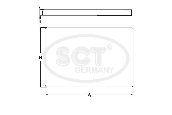SCT GERMANY Filter,salongiõhk SA 1101
